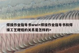 焊接作业指导书wwi