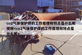 co2气体保护焊的工作原理和特点是什么呢视频