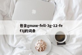 包含gmaw-fell-3g-12-fef3j的词条