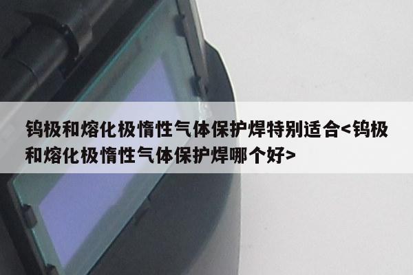 钨极和熔化极惰性气体保护焊特别适合