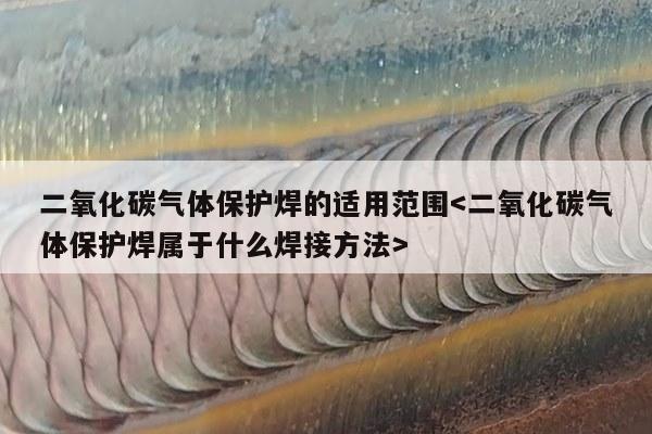 二氧化碳气体保护焊的适用范围