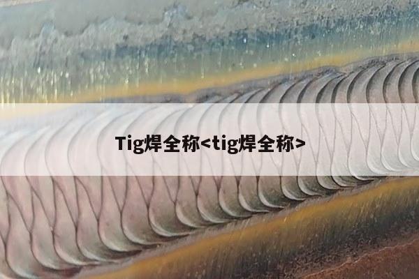 Tig焊全称