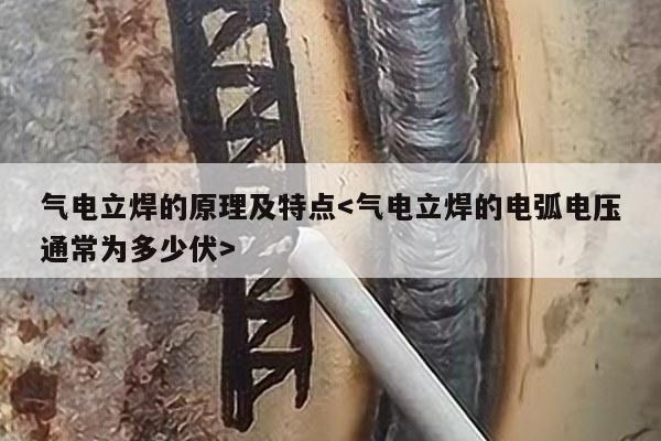 气电立焊的原理及特点